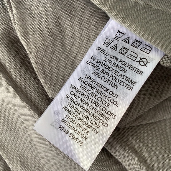 NWT Tahari Baby 3-6M Gray White & Gold Detail Dress - Picture 12 of 12